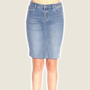 J Brand Blue Denim Skirt Sz 26